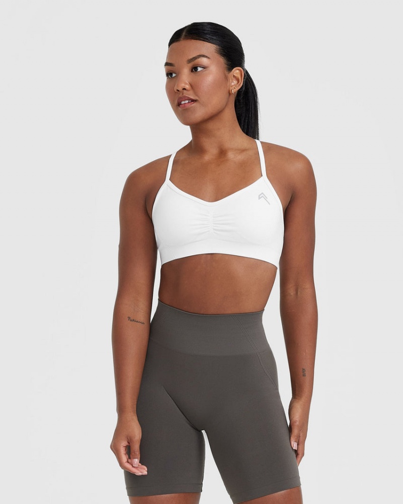 Oner Active Effortless strappy Bralette Sports Bras ασπρα | HYZ289410