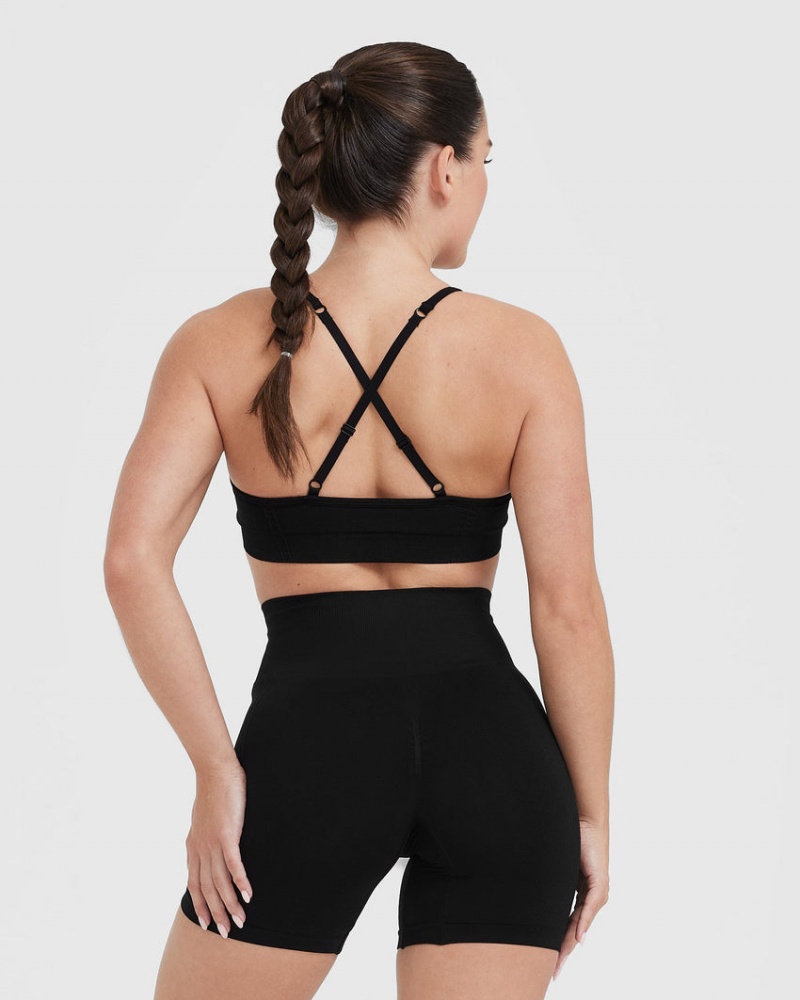 Oner Active Effortless strappy Bralette Sports Bras μαυρα | ZJS329174