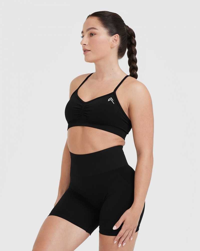 Oner Active Effortless strappy Bralette Sports Bras μαυρα | ZJS329174