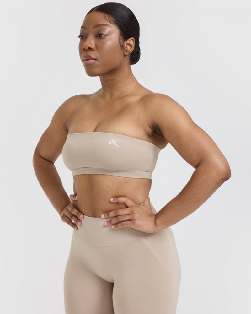 Oner Active Everyday Bandeau Bralette Sports Bras ανοιχτο καφε | DTW831495