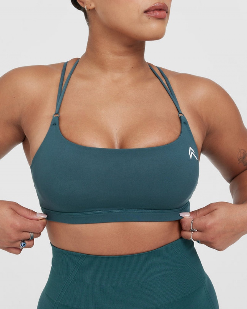 Oner Active Everyday Cross Over Bralette Sports Bras μπλε τυρκουάζ | XQG296084