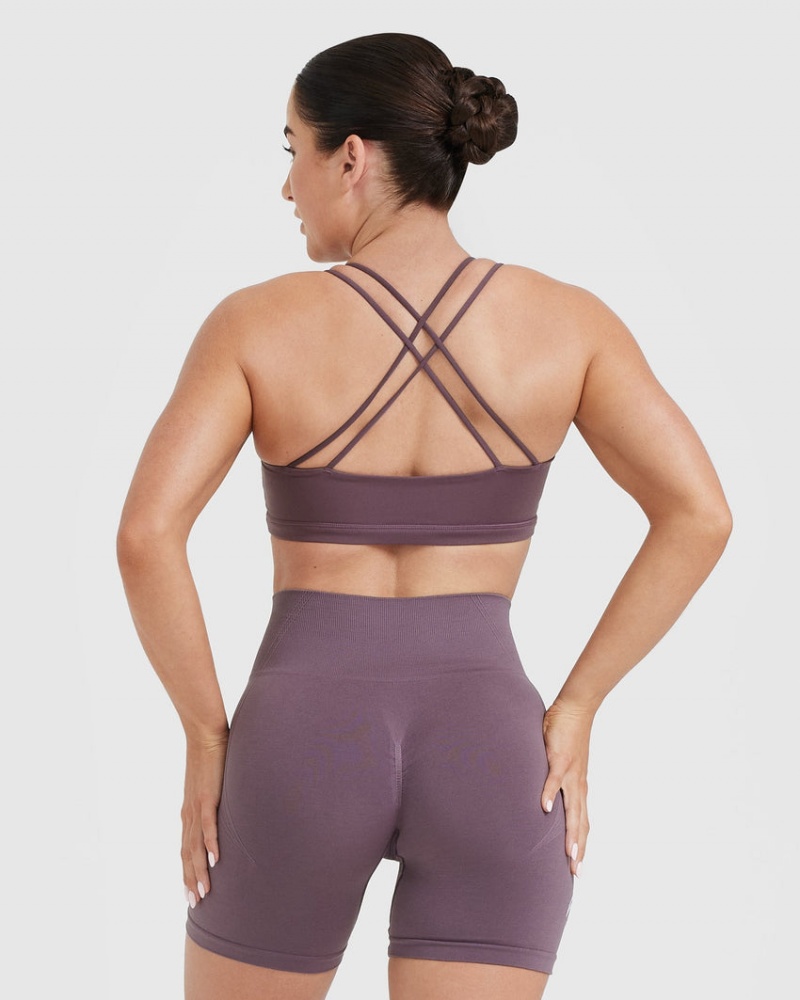 Oner Active Everyday Cross Over Bralette Sports Bras μωβ | JLB290467