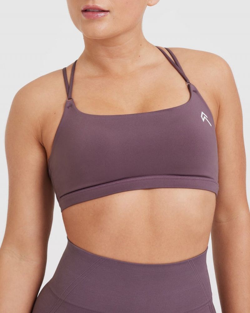 Oner Active Everyday Cross Over Bralette Sports Bras μωβ | JLB290467