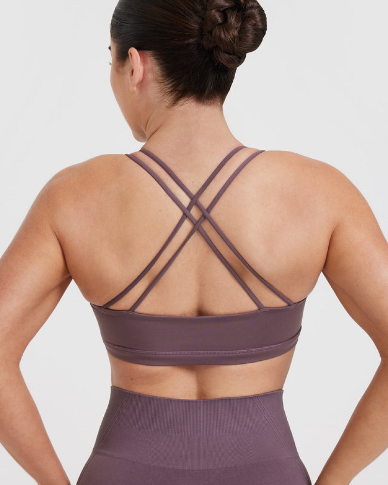 Oner Active Everyday Cross Over Bralette Sports Bras μωβ | JLB290467