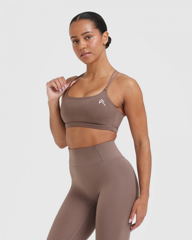 Oner Active Everyday Cross Over Bralette Sports Bras καφε | RCI429038