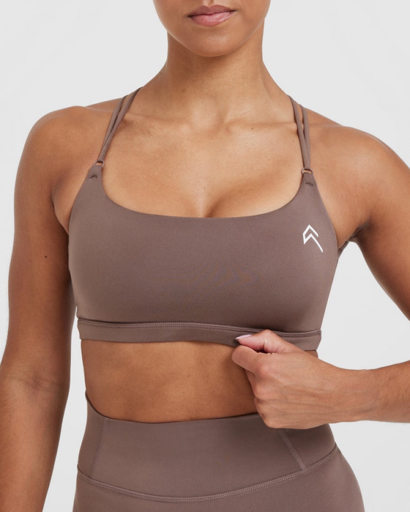 Oner Active Everyday Cross Over Bralette Sports Bras καφε | RCI429038