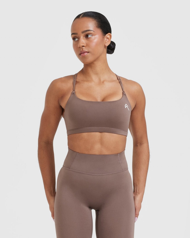 Oner Active Everyday Cross Over Bralette Sports Bras καφε | RCI429038