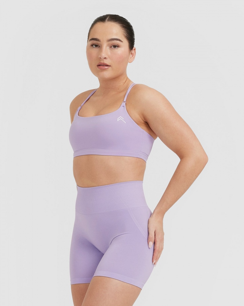 Oner Active Everyday Cross Over Bralette Sports Bras μωβ | FEK492810