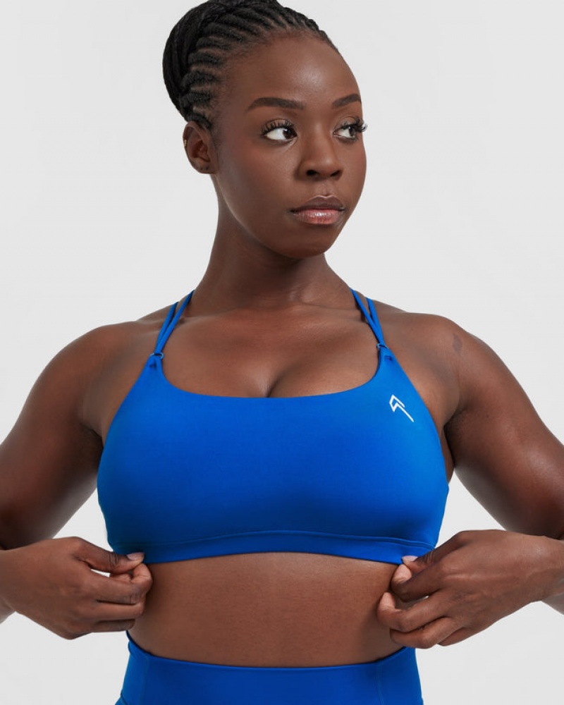 Oner Active Everyday Cross Over Bralette Sports Bras βαθυ μπλε | JIP140692