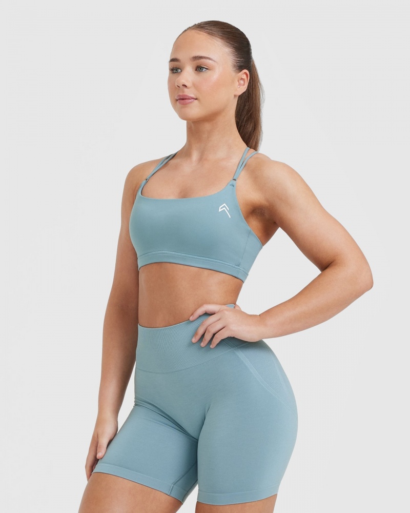 Oner Active Everyday Cross Over Bralette Sports Bras γκρι μπλε | YCX160279