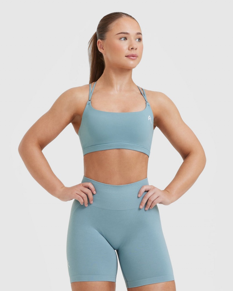 Oner Active Everyday Cross Over Bralette Sports Bras γκρι μπλε | YCX160279