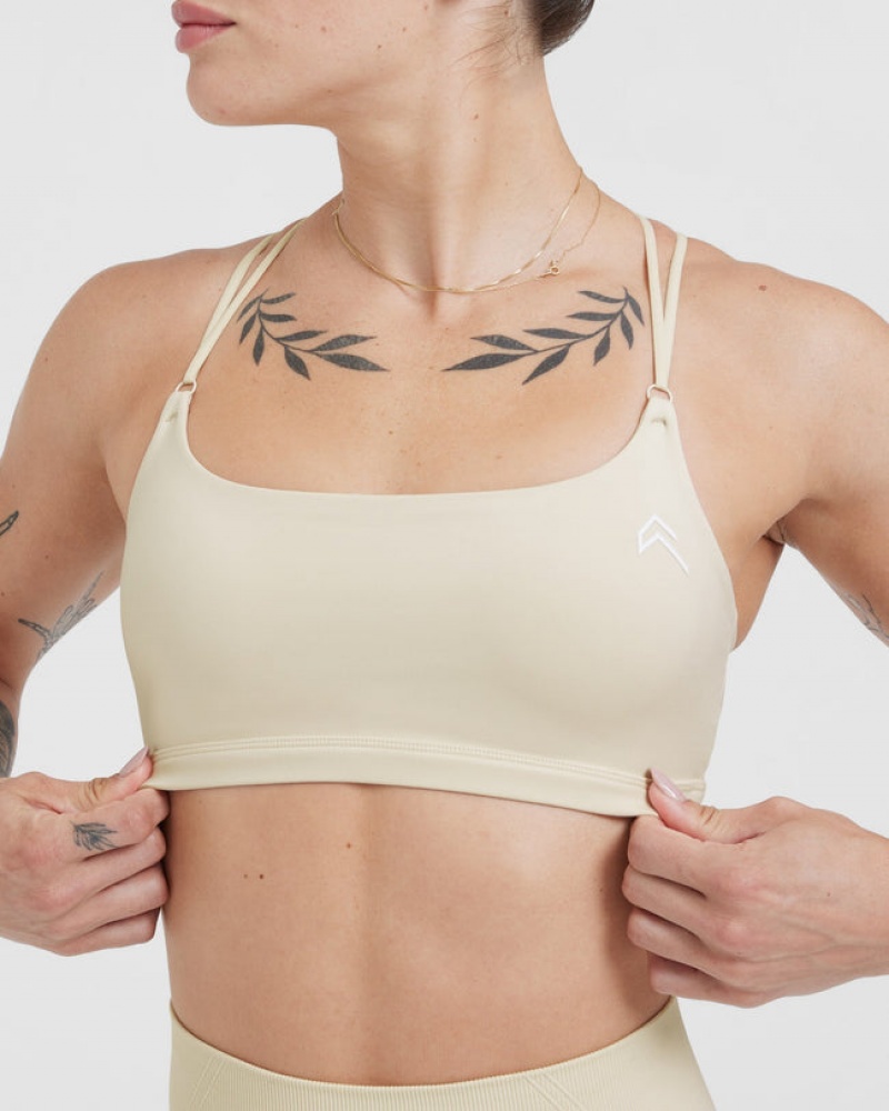 Oner Active Everyday Cross Over Bralette Sports Bras ανοιχτο κίτρινα | BDV489657