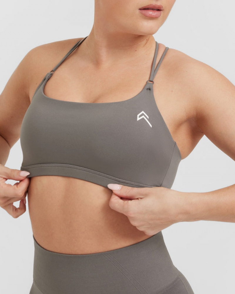 Oner Active Everyday Cross Over Bralette Sports Bras γκρι | URC793801