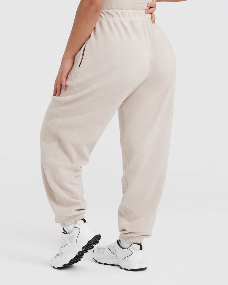 Oner Active Fleece Oversized Παντελονι Jogger καφε | ZAV725139