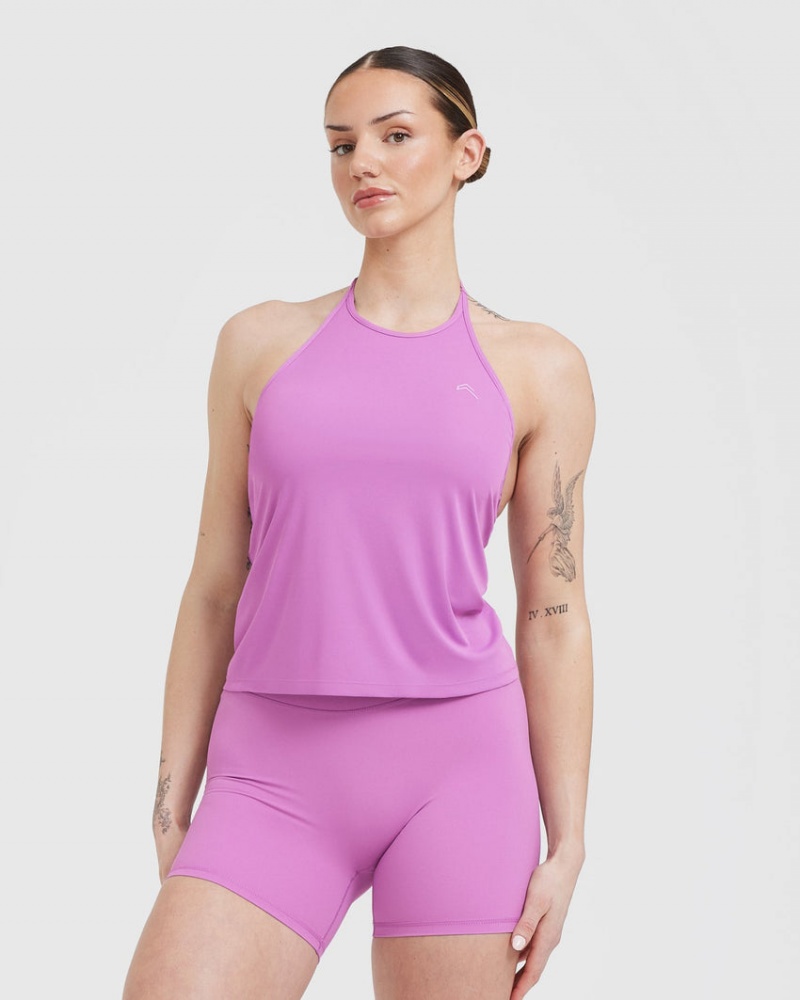 Oner Active Go To High Neck Loose Crop μπλουζακια μωβ | TCF289063