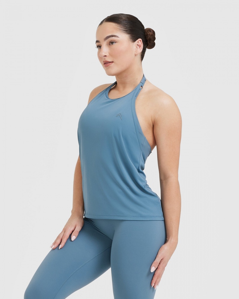 Oner Active Go To High Neck Loose Crop μπλουζακια μπλε | GWH478652