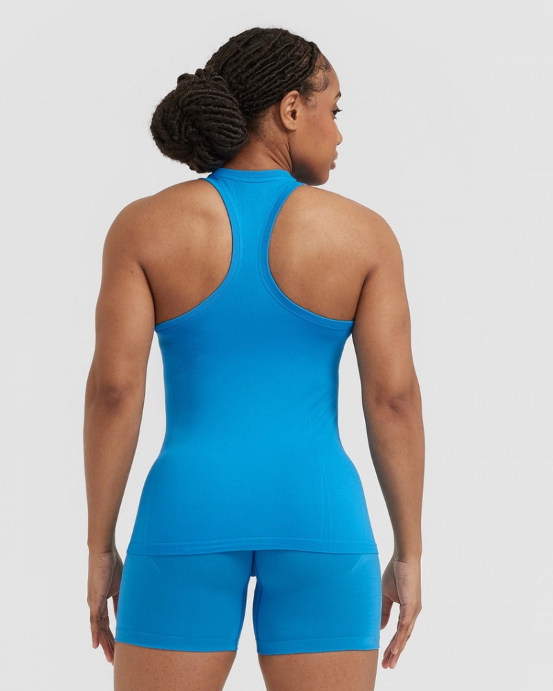 Oner Active Go To Seamless Fitted High Neck μπλουζακια μπλε | XUL531897