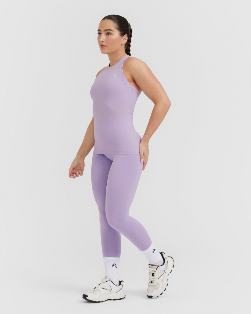 Oner Active Go To Seamless Fitted High Neck μπλουζακια μωβ | ODC391620