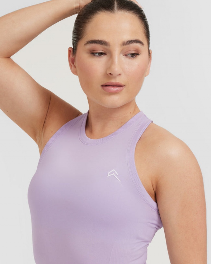 Oner Active Go To Seamless Fitted High Neck μπλουζακια μωβ | ODC391620