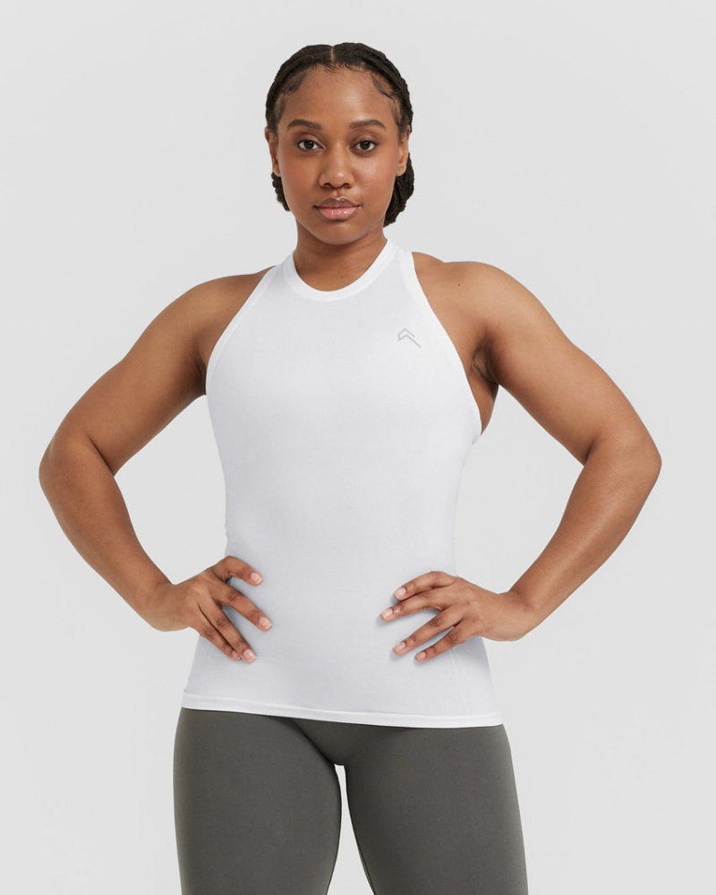 Oner Active Go To Seamless Fitted High Neck μπλουζακια ασπρα | LZU874635