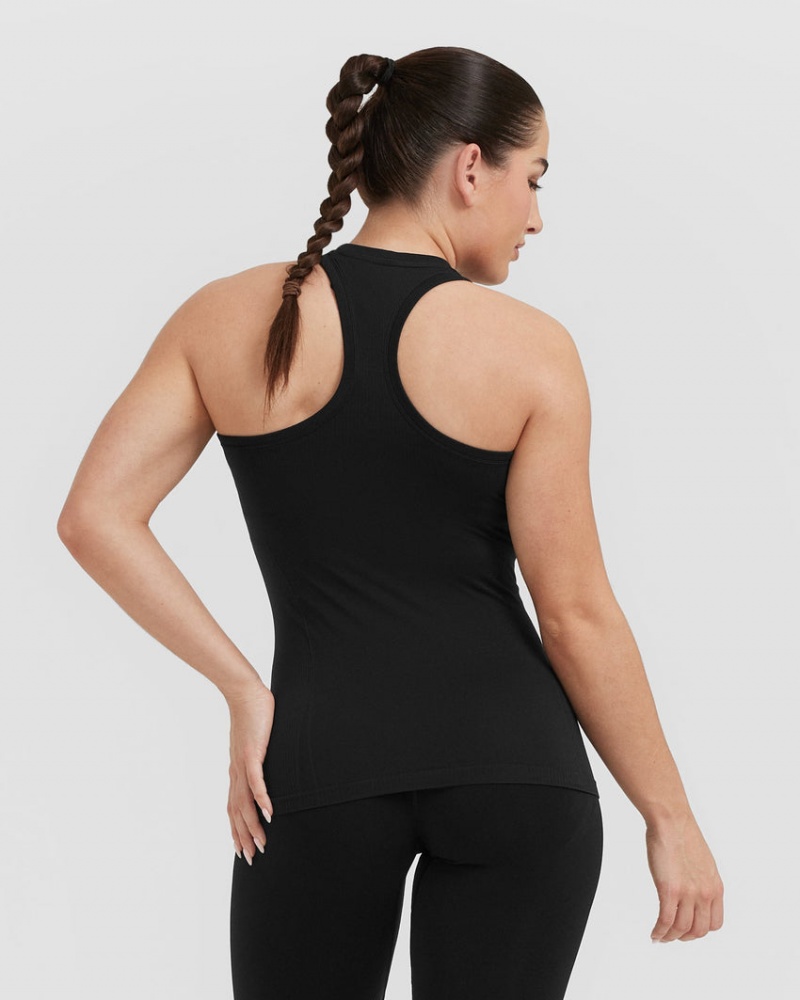 Oner Active Go To Seamless Fitted High Neck μπλουζακια μαυρα | BFT249136