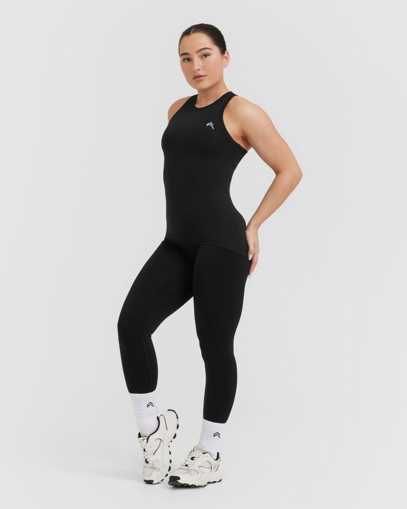 Oner Active Go To Seamless Fitted High Neck μπλουζακια μαυρα | BFT249136