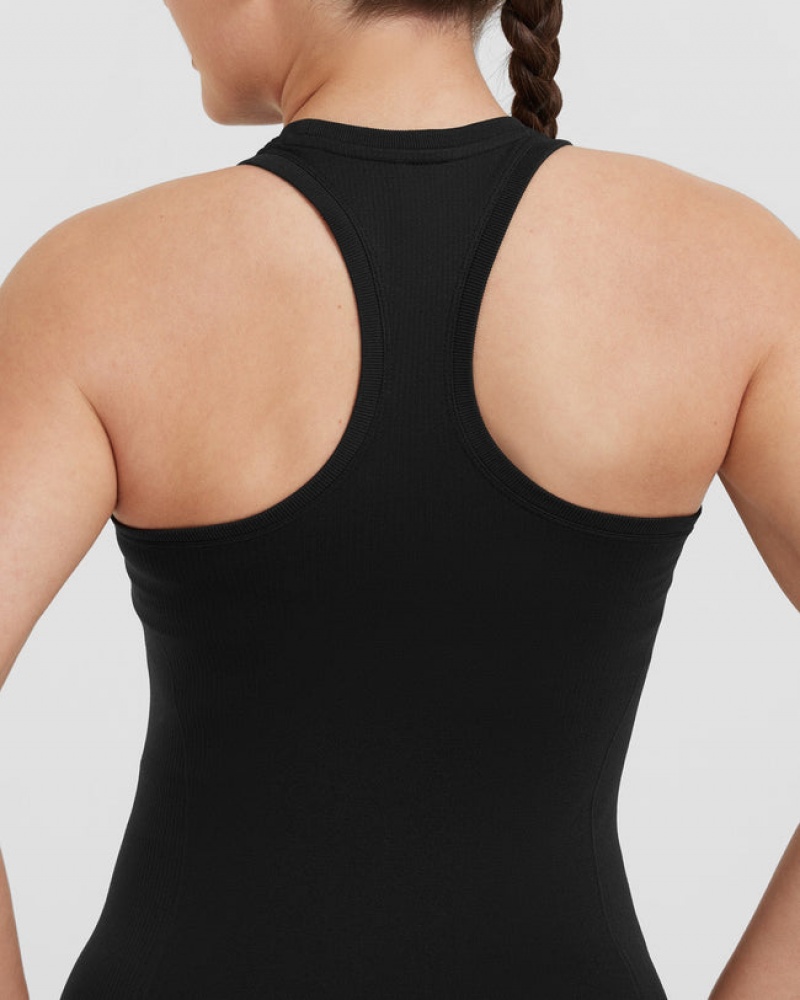 Oner Active Go To Seamless Fitted High Neck μπλουζακια μαυρα | BFT249136