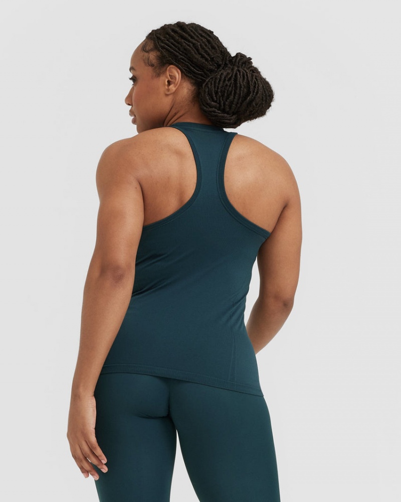 Oner Active Go To Seamless Fitted High Neck μπλουζακια μπλε | FAV572319