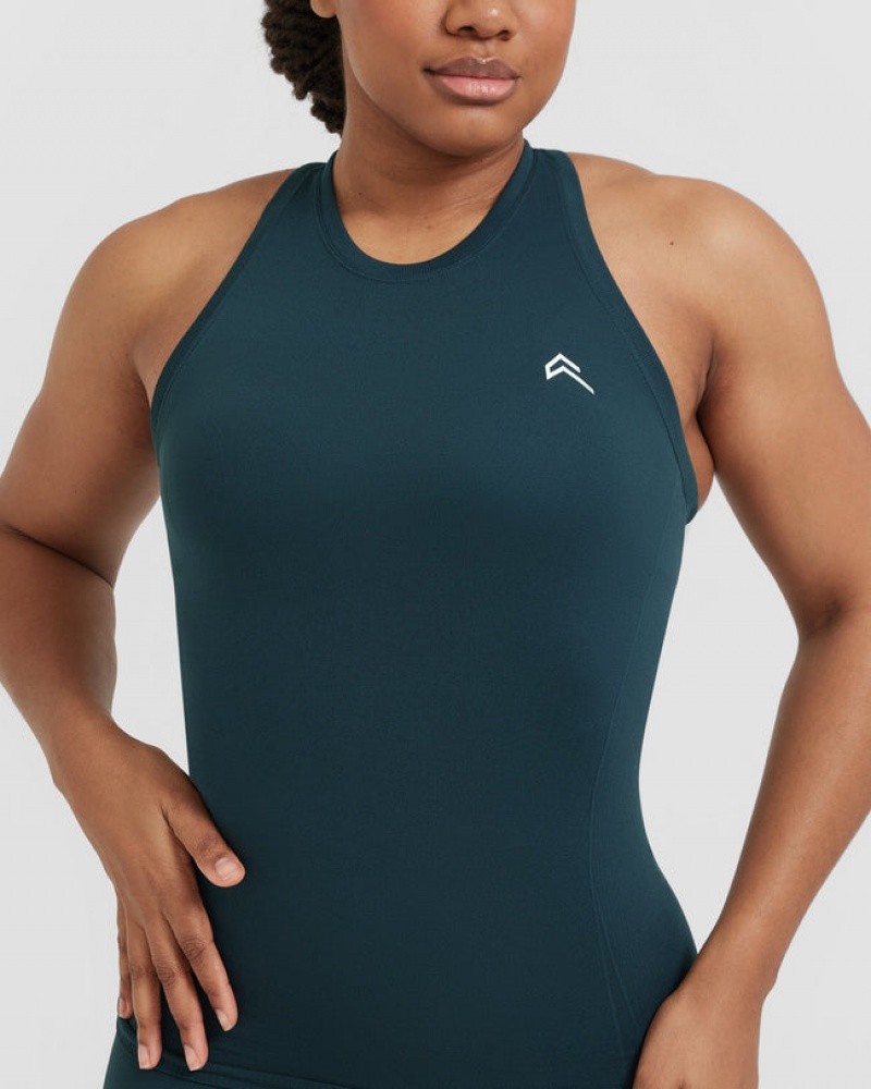 Oner Active Go To Seamless Fitted High Neck μπλουζακια μπλε | FAV572319