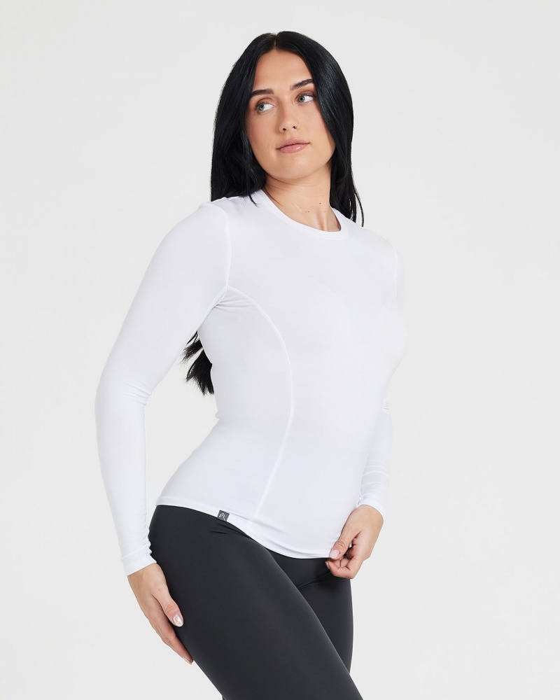 Oner Active Mellow Soft Long Sleeve μπλουζακια ασπρα | WIG460918