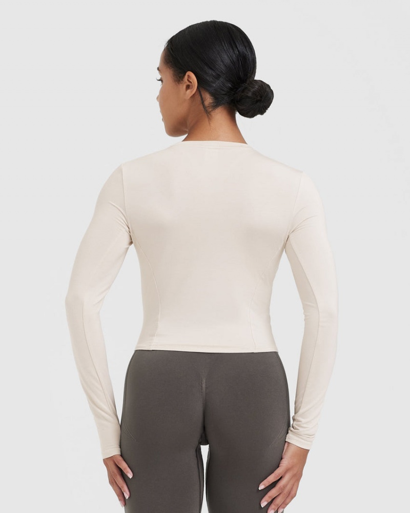 Oner Active Mellow Soft Mid Long Sleeve μπλουζακια καφε | CUD081627