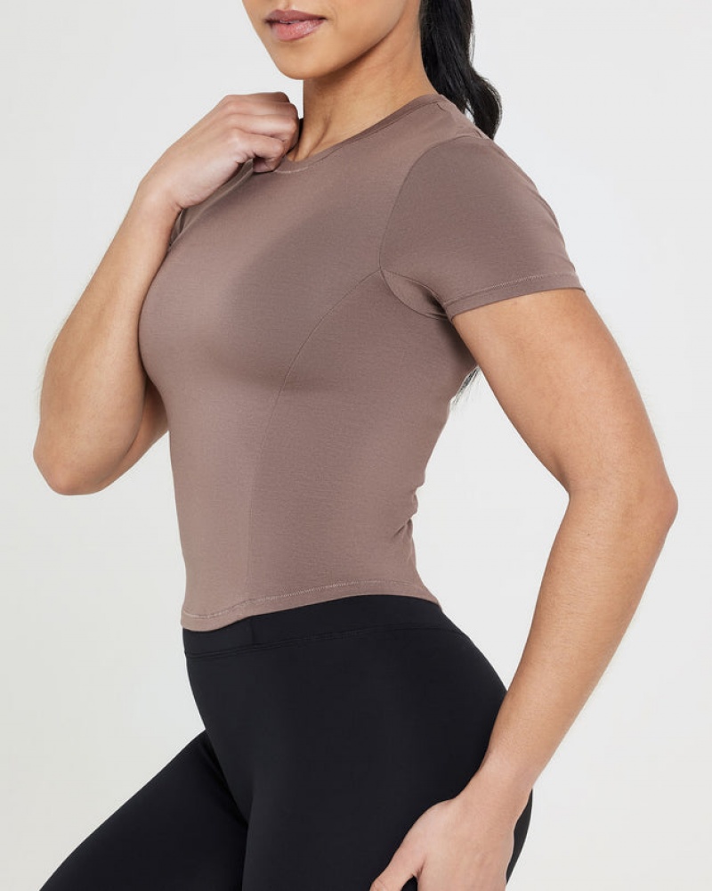 Oner Active Mellow Soft Mid κοντο Sleeve μπλουζακια καφε | RJP570982