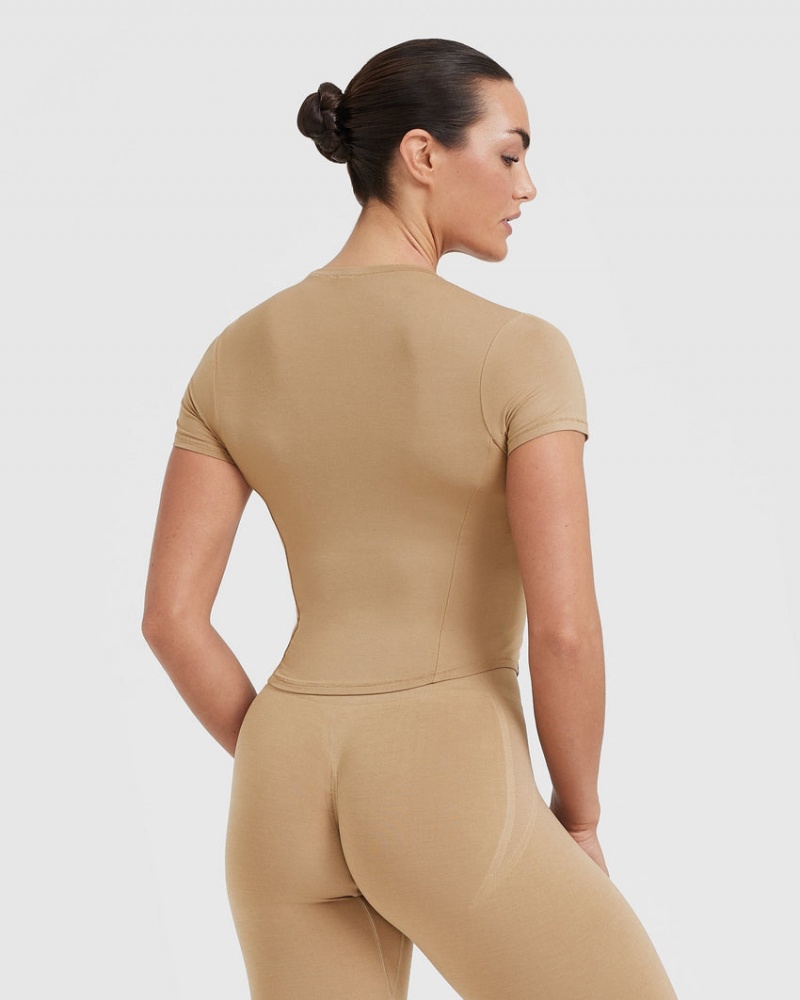 Oner Active Mellow Soft Mid κοντο Sleeve μπλουζακια καφε | SCJ908627