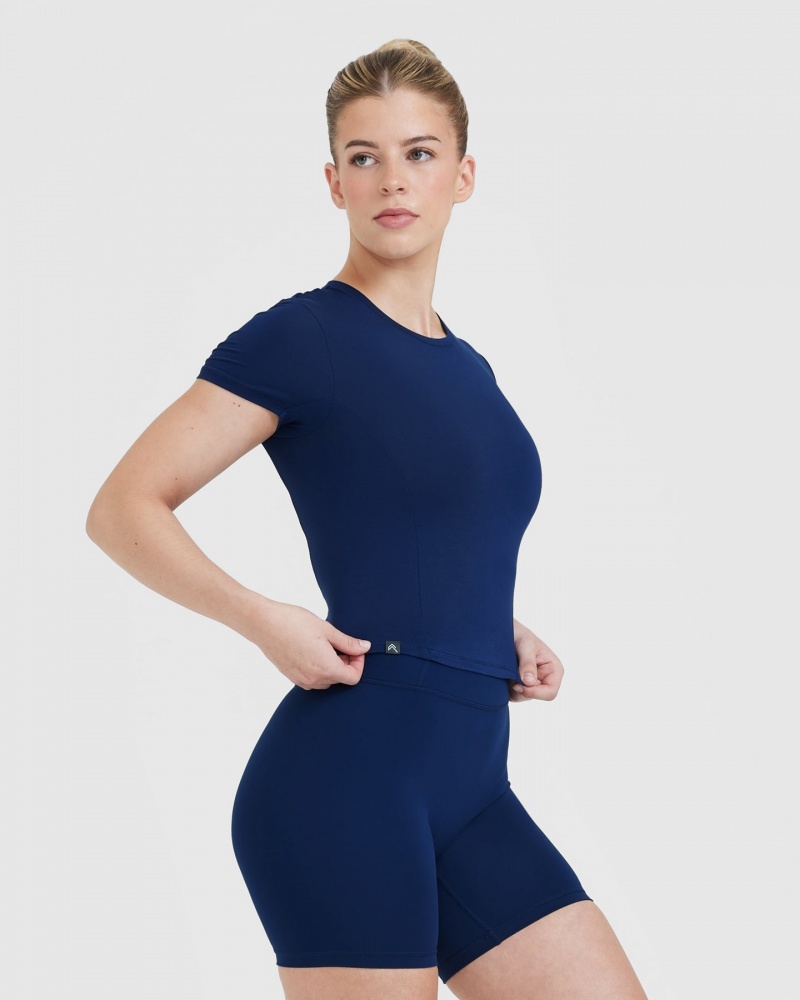 Oner Active Mellow Soft Mid κοντο Sleeve μπλουζακια μπλε | UBO312478