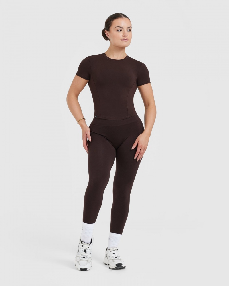 Oner Active Mellow Soft Mid κοντο Sleeve μπλουζακια σκούρο γκρι | IBZ530274