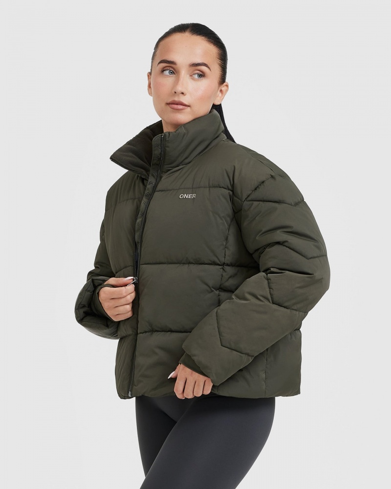 Oner Active Puffer Μπουφαν Χακί | UZG605174