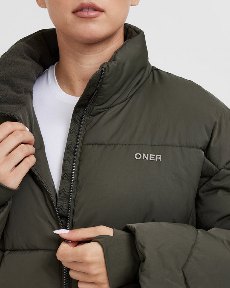 Oner Active Puffer Μπουφαν Χακί | UZG605174