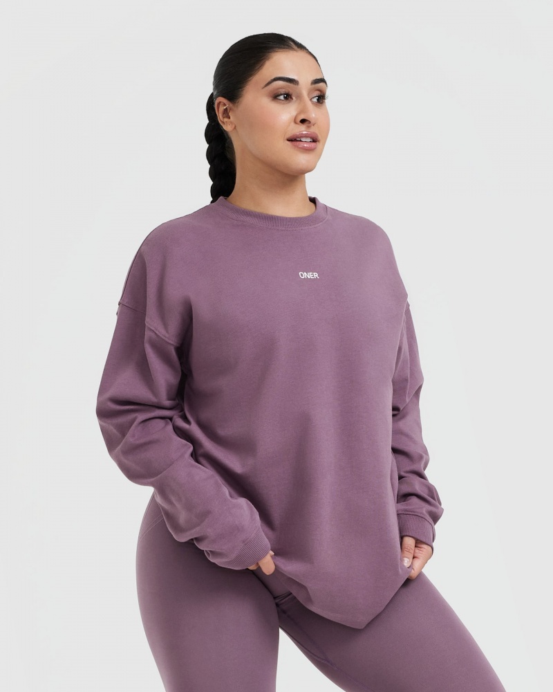 Oner Active Raising The Bar σταμπεσ Unisex Long Sleeve μπλουζακια μωβ | WHM190864