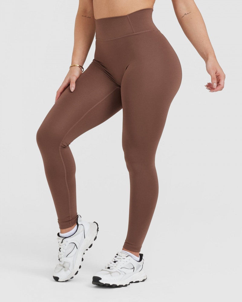 Oner Active Timeless High Waisted Κολαν καφε | RBY846971