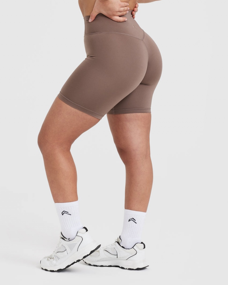 Oner Active Timeless High Waisted Σορτσ καφε | UAN264859