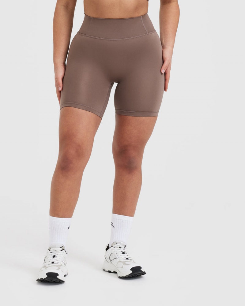 Oner Active Timeless High Waisted Σορτσ καφε | UAN264859