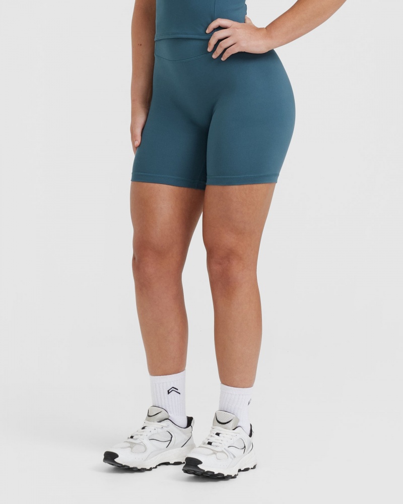 Oner Active Timeless High Waisted Σορτσ μπλε | ZEU257183