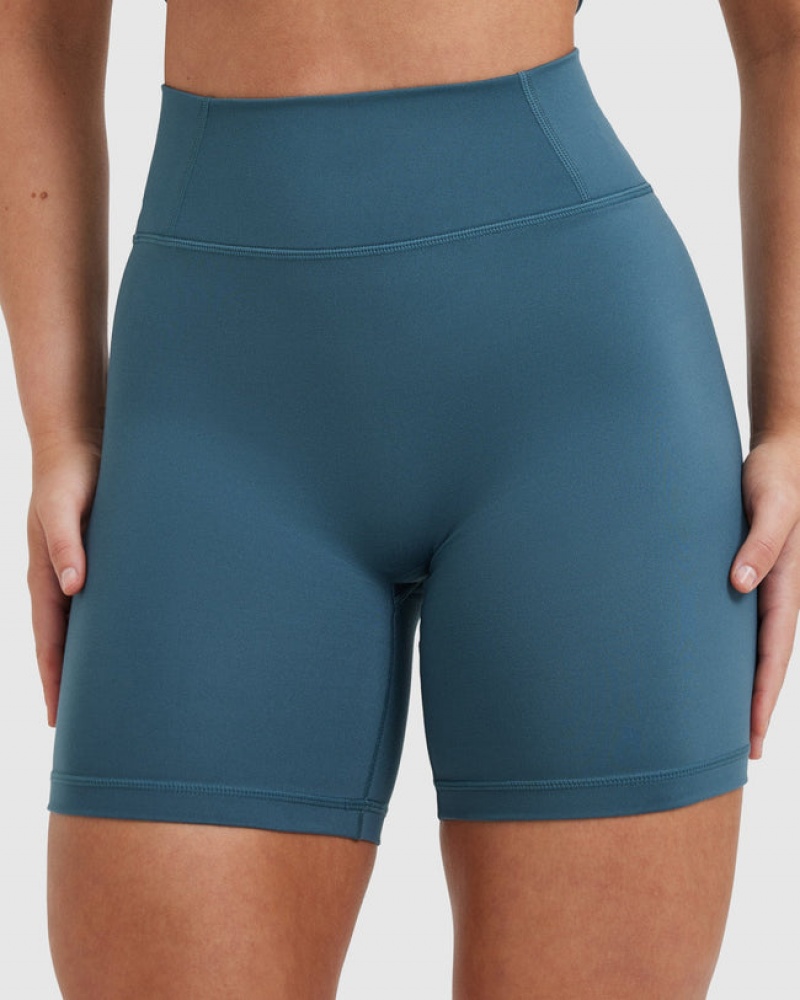 Oner Active Timeless High Waisted Σορτσ μπλε | ZEU257183