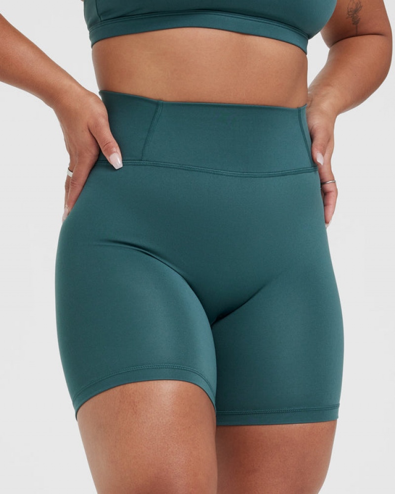 Oner Active Timeless High Waisted Σορτσ μπλε τυρκουάζ | QYG752613