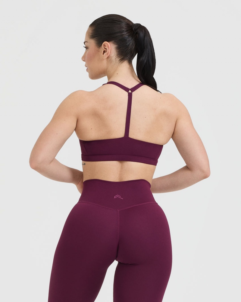 Oner Active Timeless Square Neck Sports Bras μπορντο | TXQ543187