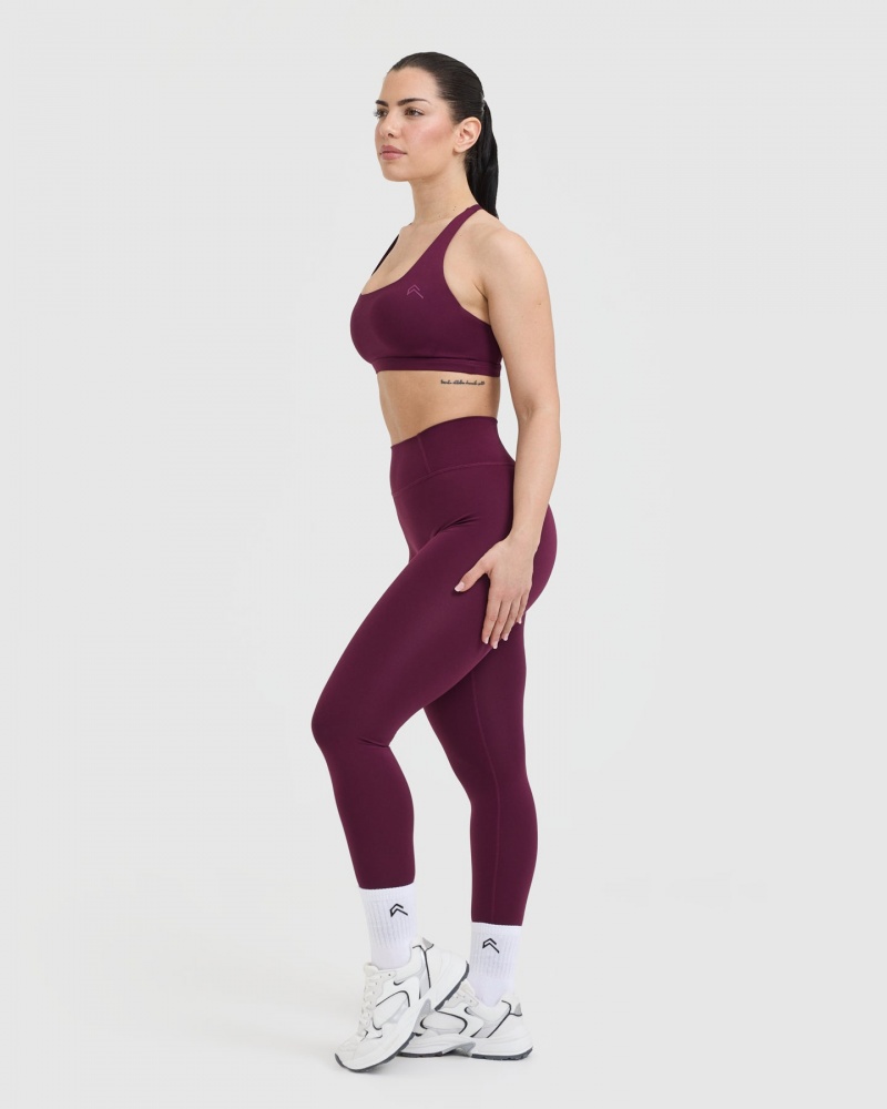 Oner Active Timeless Square Neck Sports Bras μπορντο | TXQ543187