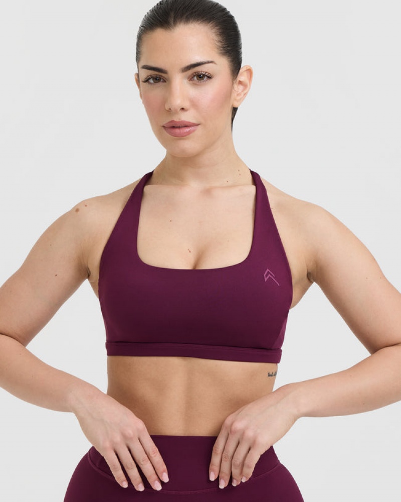 Oner Active Timeless Square Neck Sports Bras μπορντο | TXQ543187