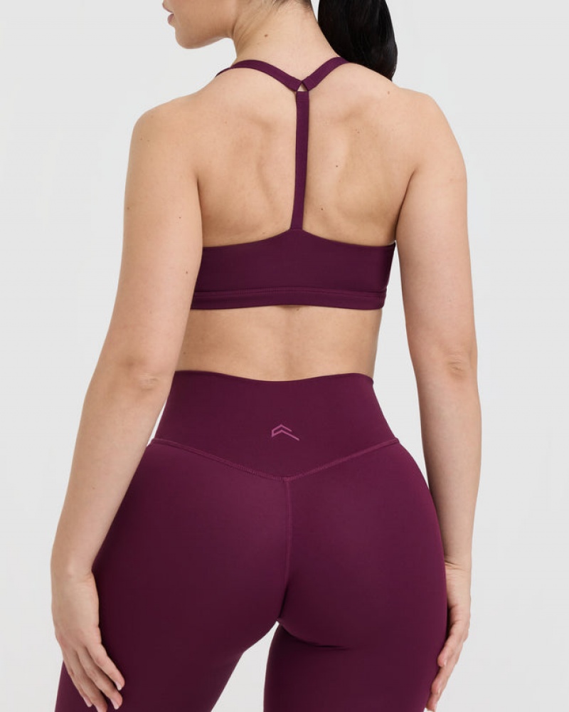 Oner Active Timeless Square Neck Sports Bras μπορντο | TXQ543187