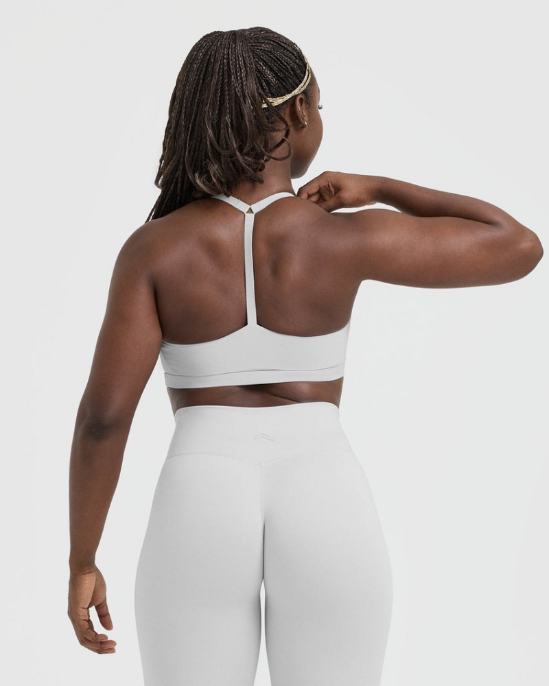 Oner Active Timeless Square Neck Sports Bras ανοιχτο γκρι | QHA753801