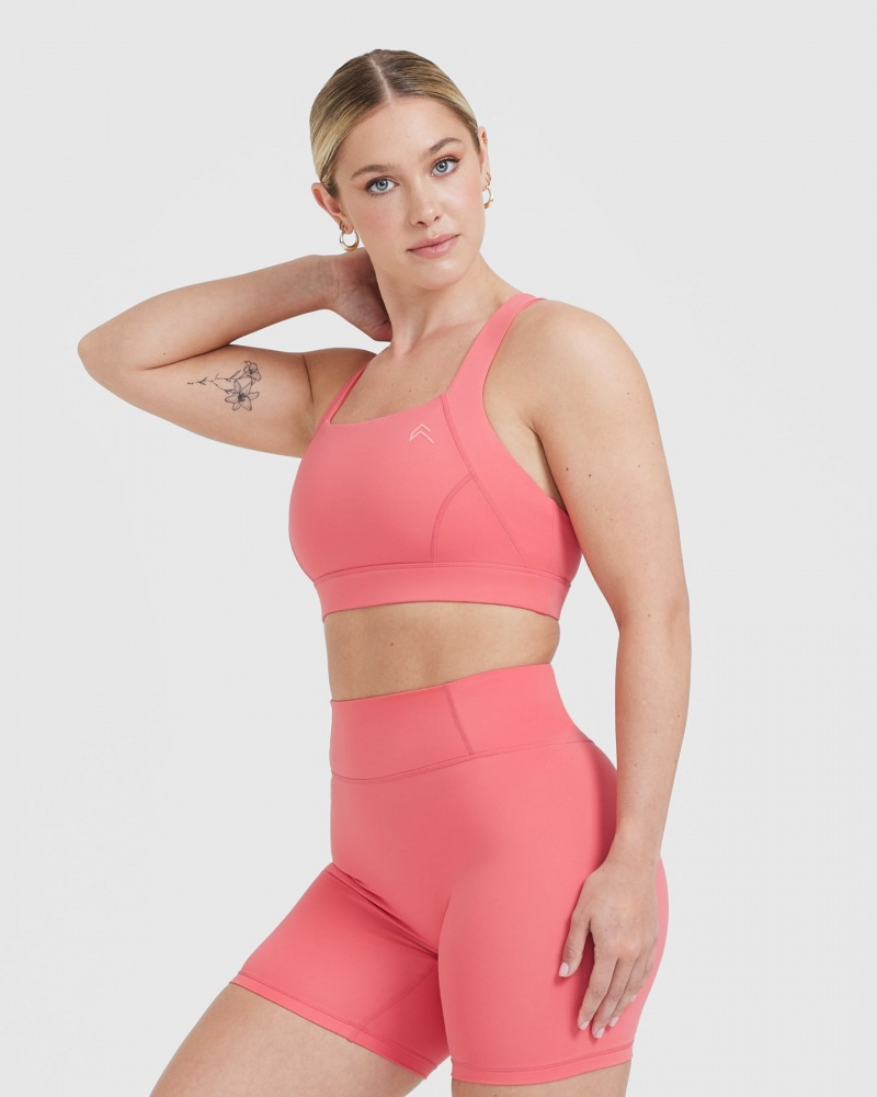 Oner Active Timeless φαρδια λουρακια Sports Bras ροζ | IMY682304